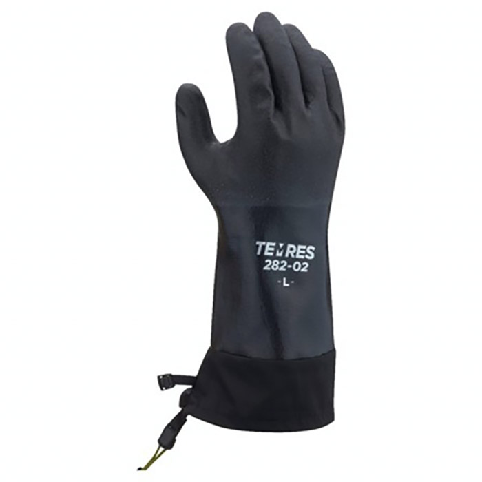 SHOWA TEMRES 282-02 Sort foret hanske m/ekstra mansjett