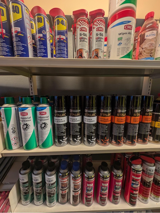 Produkter på sprayboks